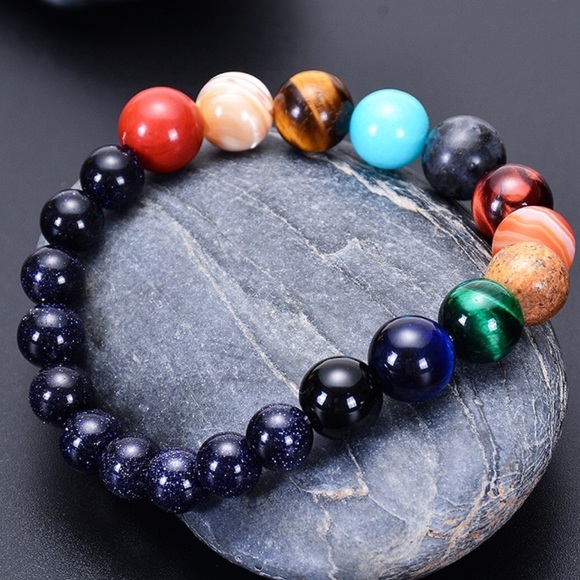 Planetary gemstone bracelet - Picture 3 of 14